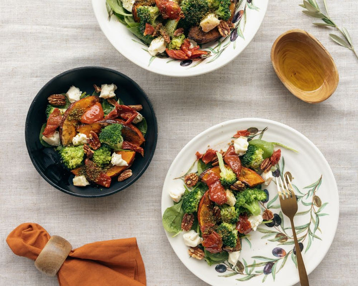 Wintersalat mit Brokkoli und Kürbis