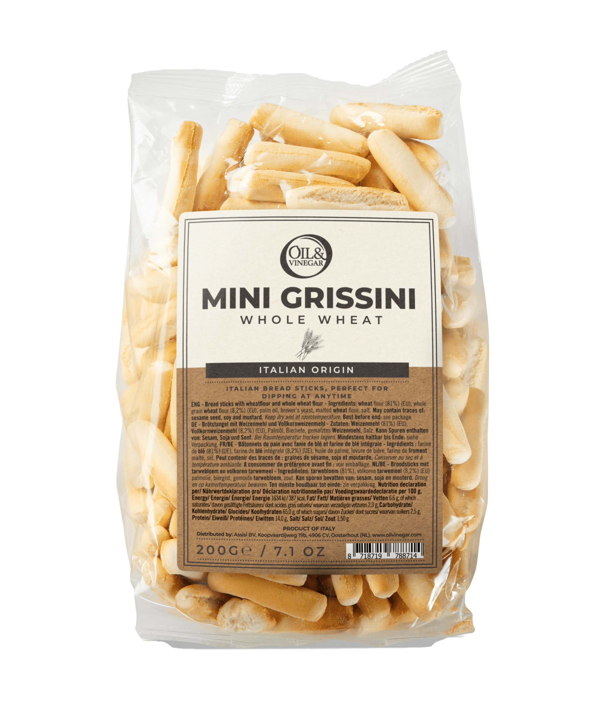 Mini Grissini whole wheat - 250g