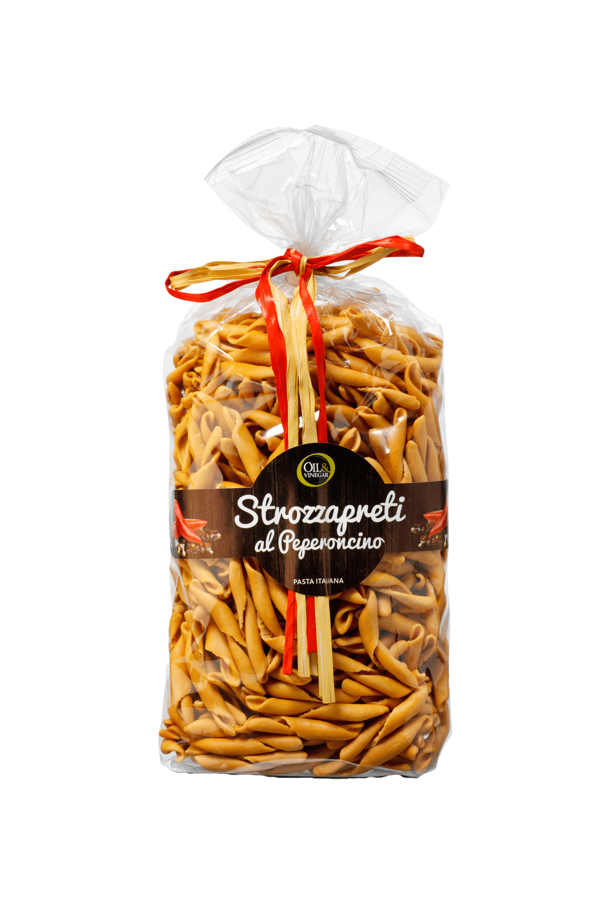 Rote Pasta verfeinert mit Chili - Strozzapreti al Peperoncino - 500 g