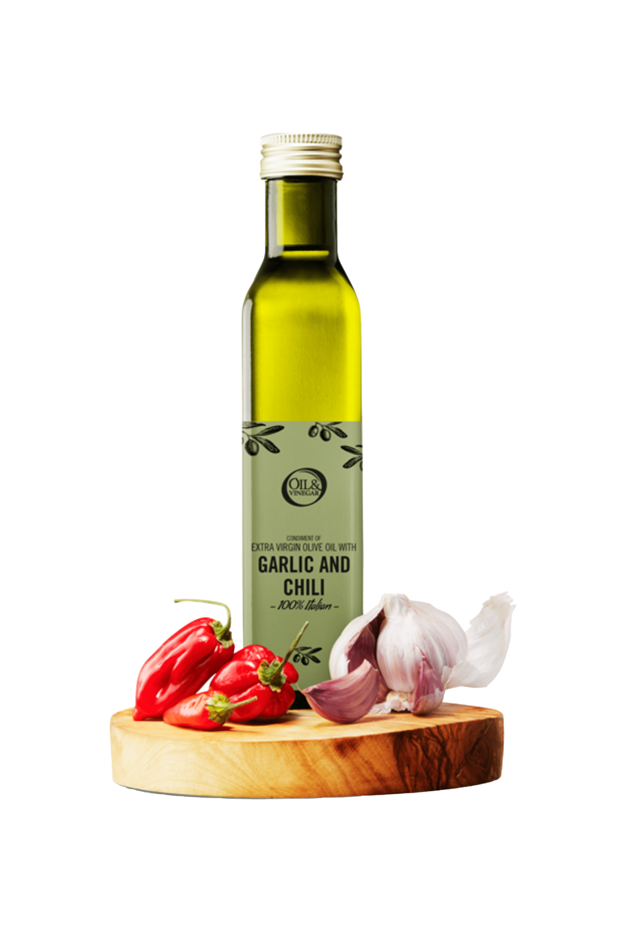 Natives Olivenöl Extra Knoblauch und Chili - 250ml