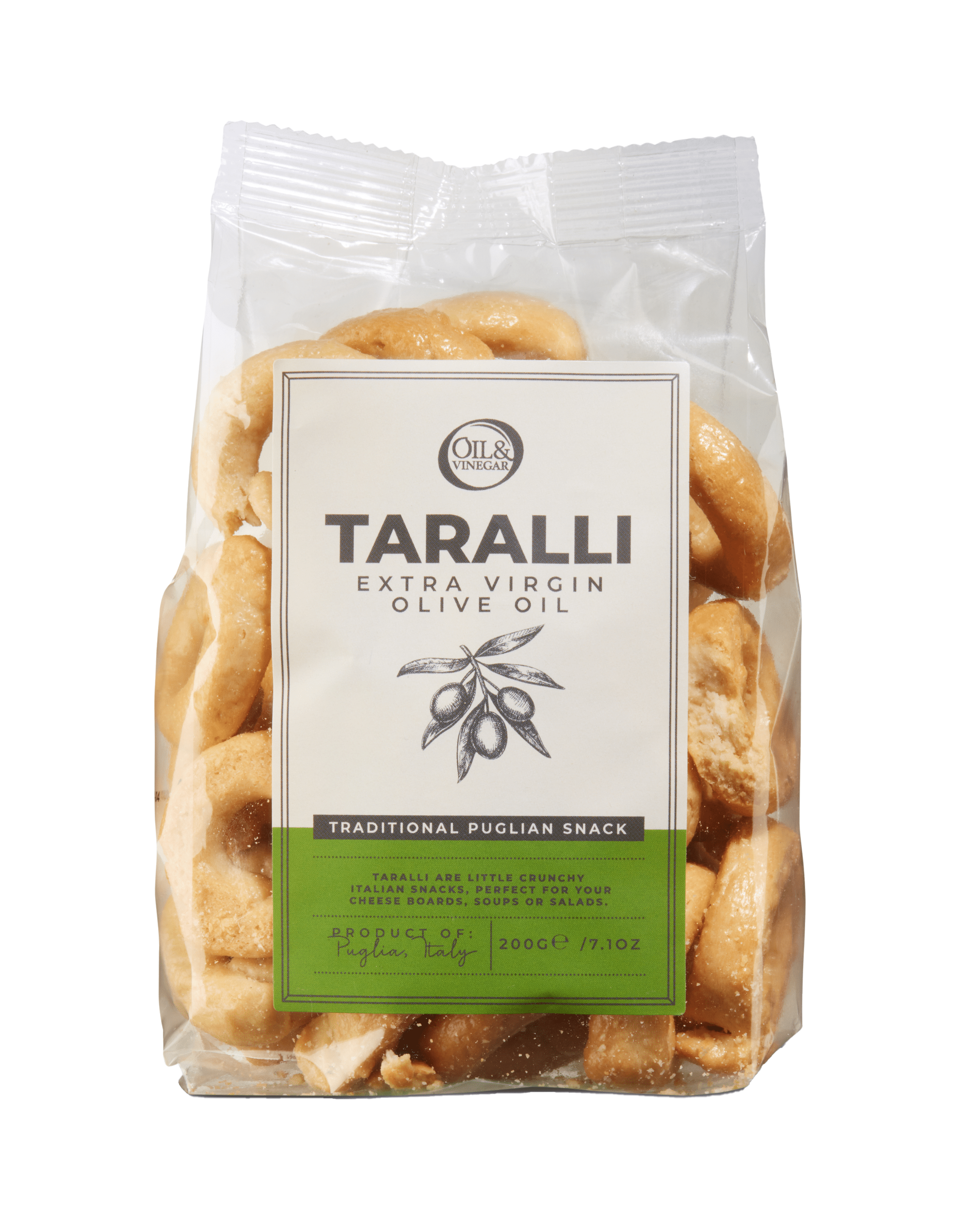 Taralli Knusprig Brotsnack mit Olivenöl - 200g