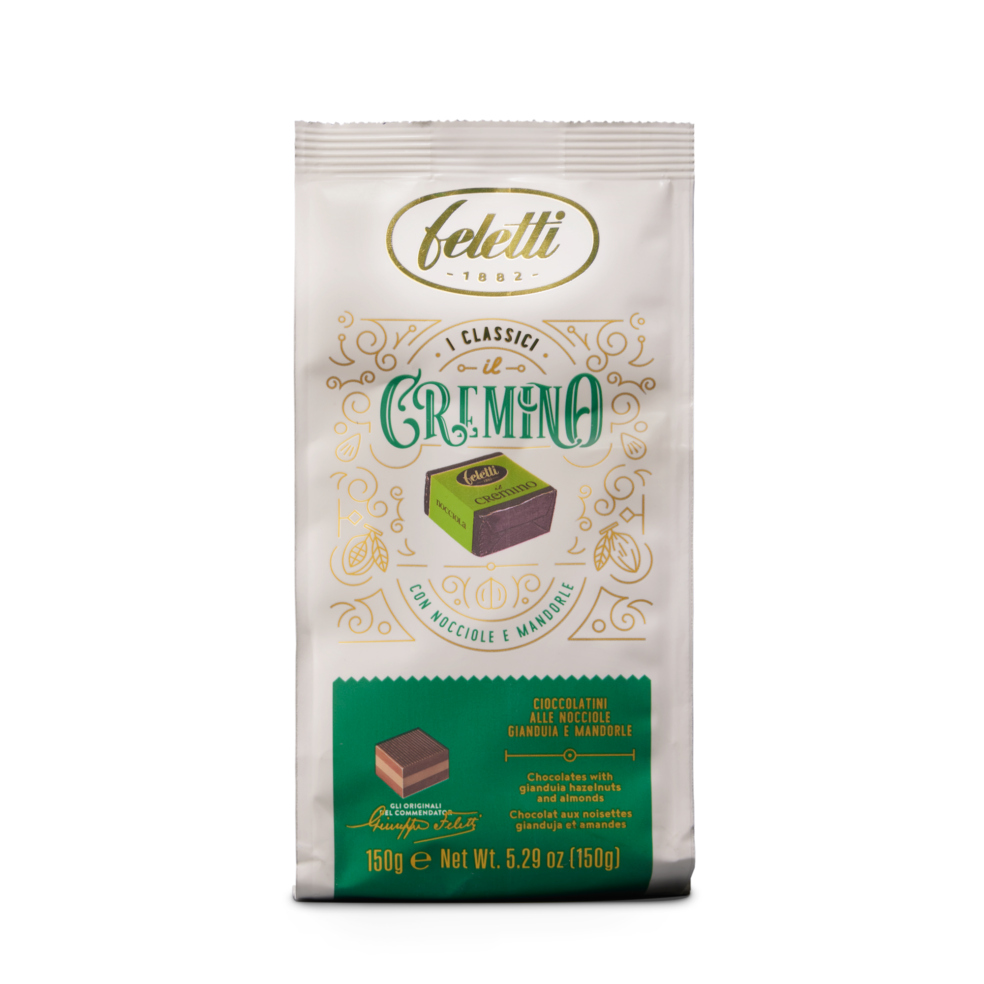 Italienische schokolade feletti cremino haselnuss - 150 g