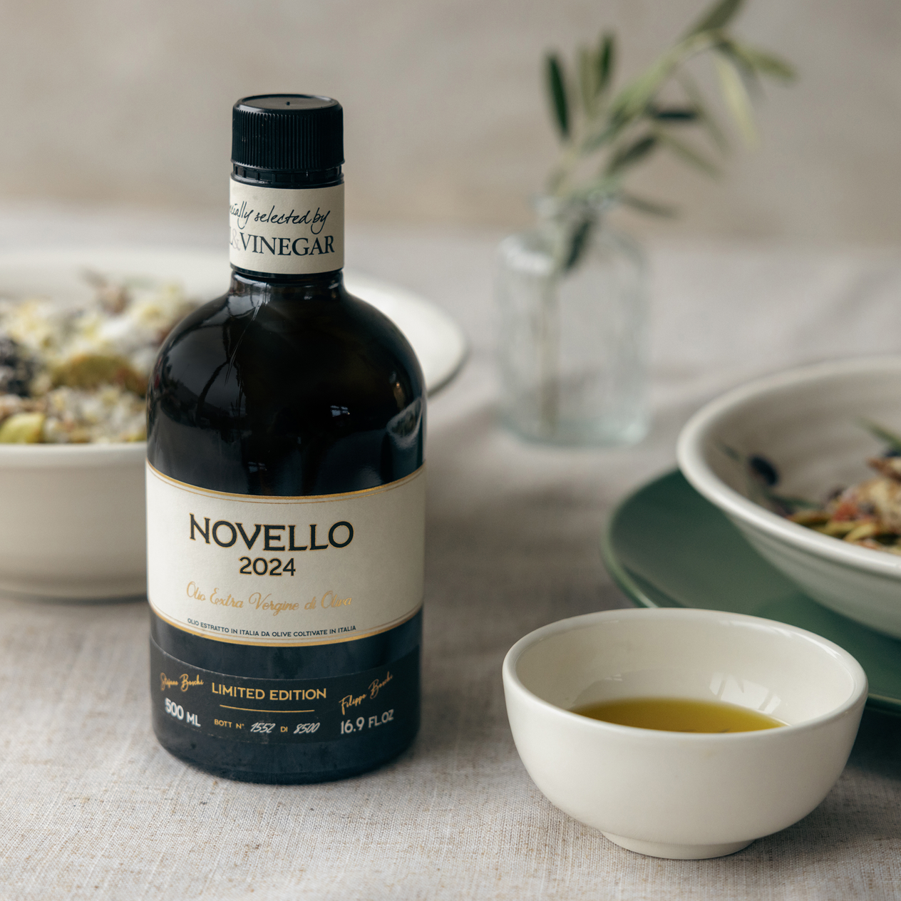 Limitierte Edition: Erste Ernte 2024/2025 - Novello Natives Olivenöl Extra - 500 ml