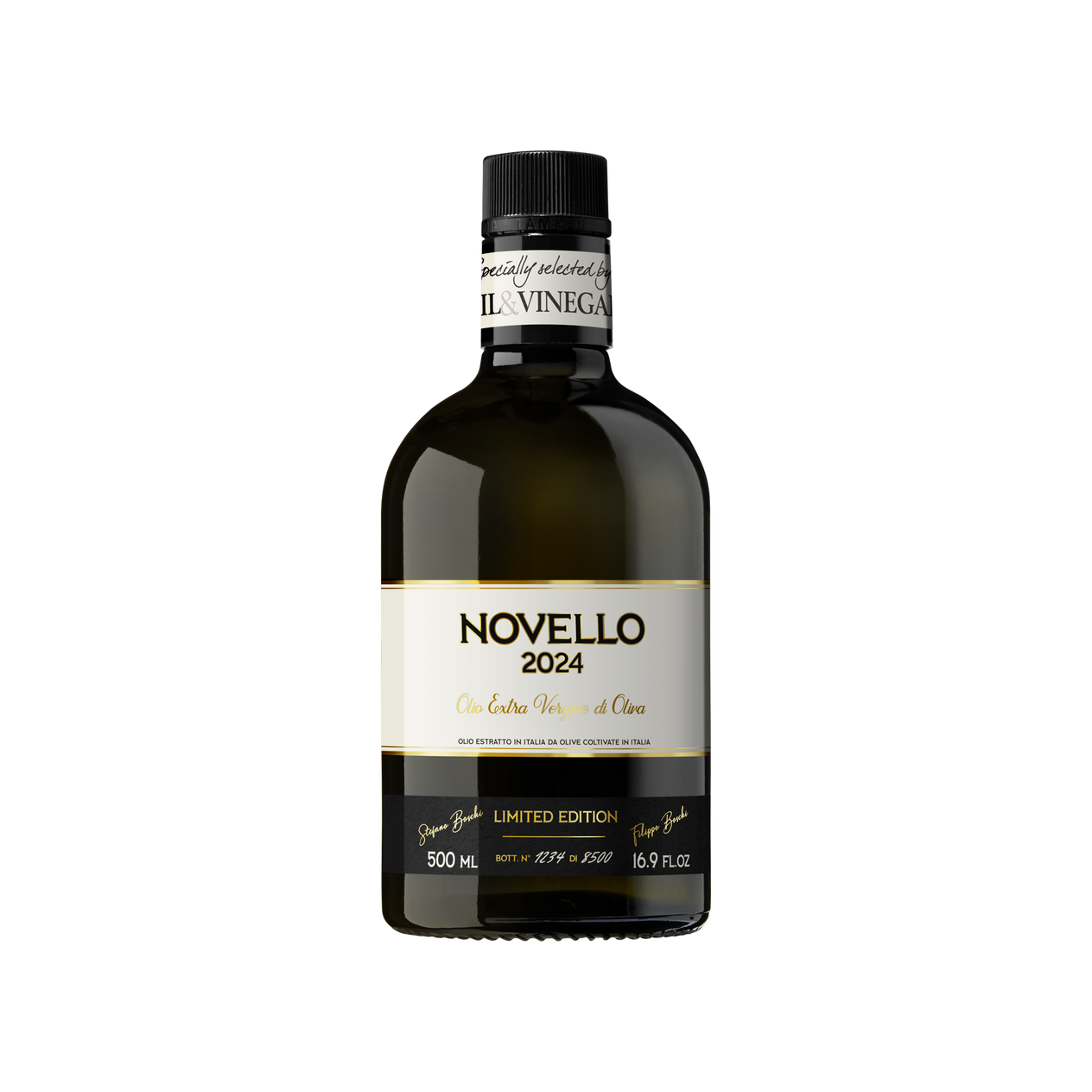 Limitierte Edition: Erste Ernte 2024/2025 - Novello Natives Olivenöl Extra - 500 ml